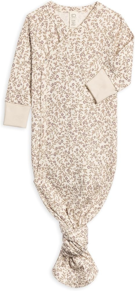 Colored Organics Baby 100% Organic Cotton Newborn Knotted Gown - Infant Indy Kimono Wrap Front Ti... | Amazon (US)