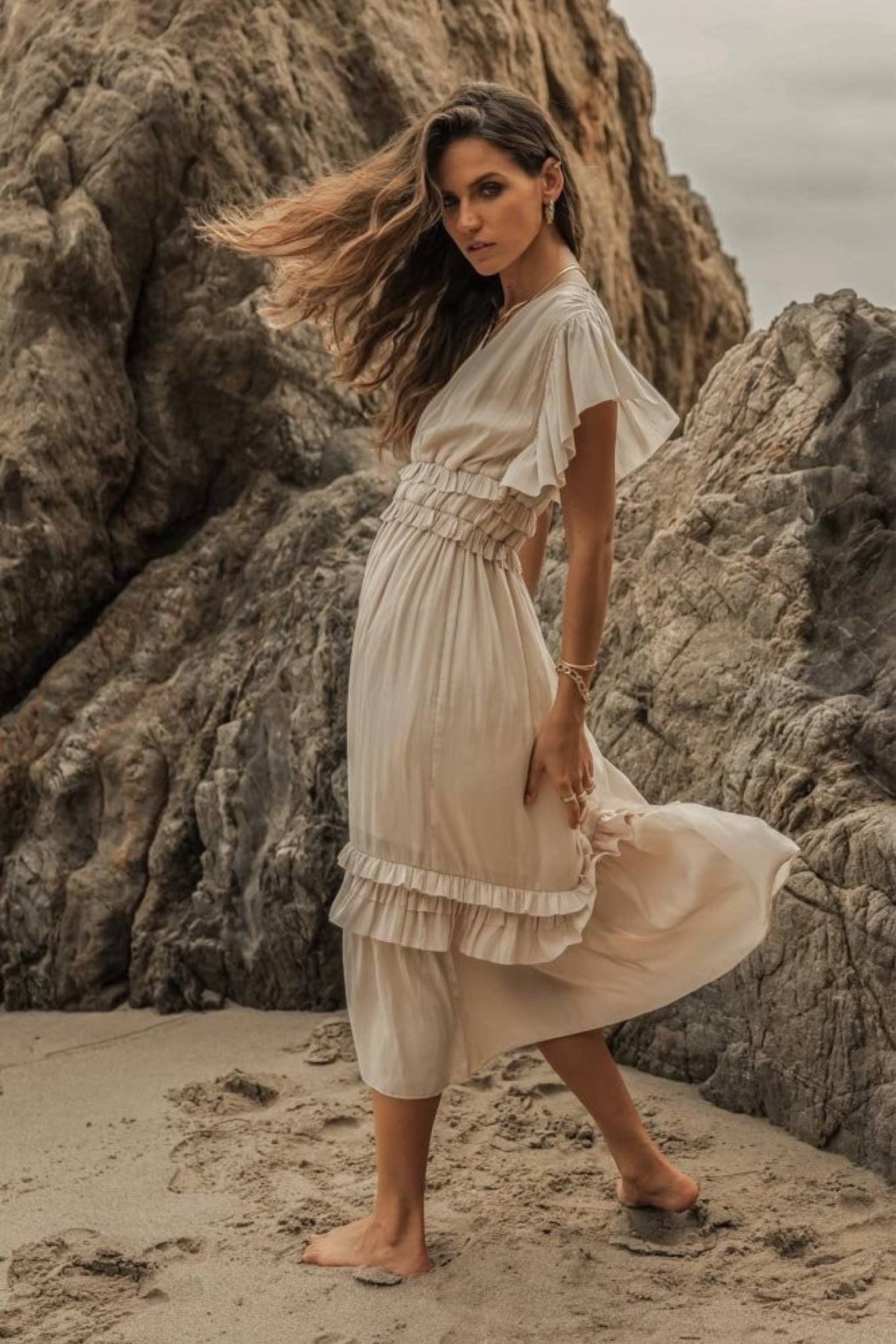 Cream dress / fall dress / boho fall dress / boho dress / fall family photo dress / fall family photo outfits / fall engagement/ beach family photo outfit / what to wear for family photos / neutral dress for family photos / white beach dress / long sleeve white dress / family photo style / family photo style guide / beach vacation photos  

#LTKunder100 #LTKstyletip #LTKSeasonal