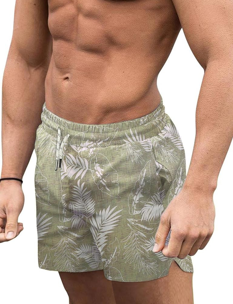 COOFANDY Men's Swim Trunks Quick Dry Board Shorts Swimsuit Swimwear Bathing Suit | Amazon (US)