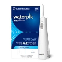 Waterpik Cordless 1100 Rechargeable Portable Water Flosser with 2 Settings, ADA Accepted, White | Walmart (US)