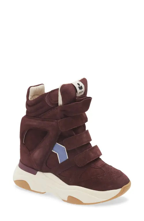 Isabel Marant Balskee Wedge Sneaker in Plum/Lavender at Nordstrom, Size 11Us | Nordstrom