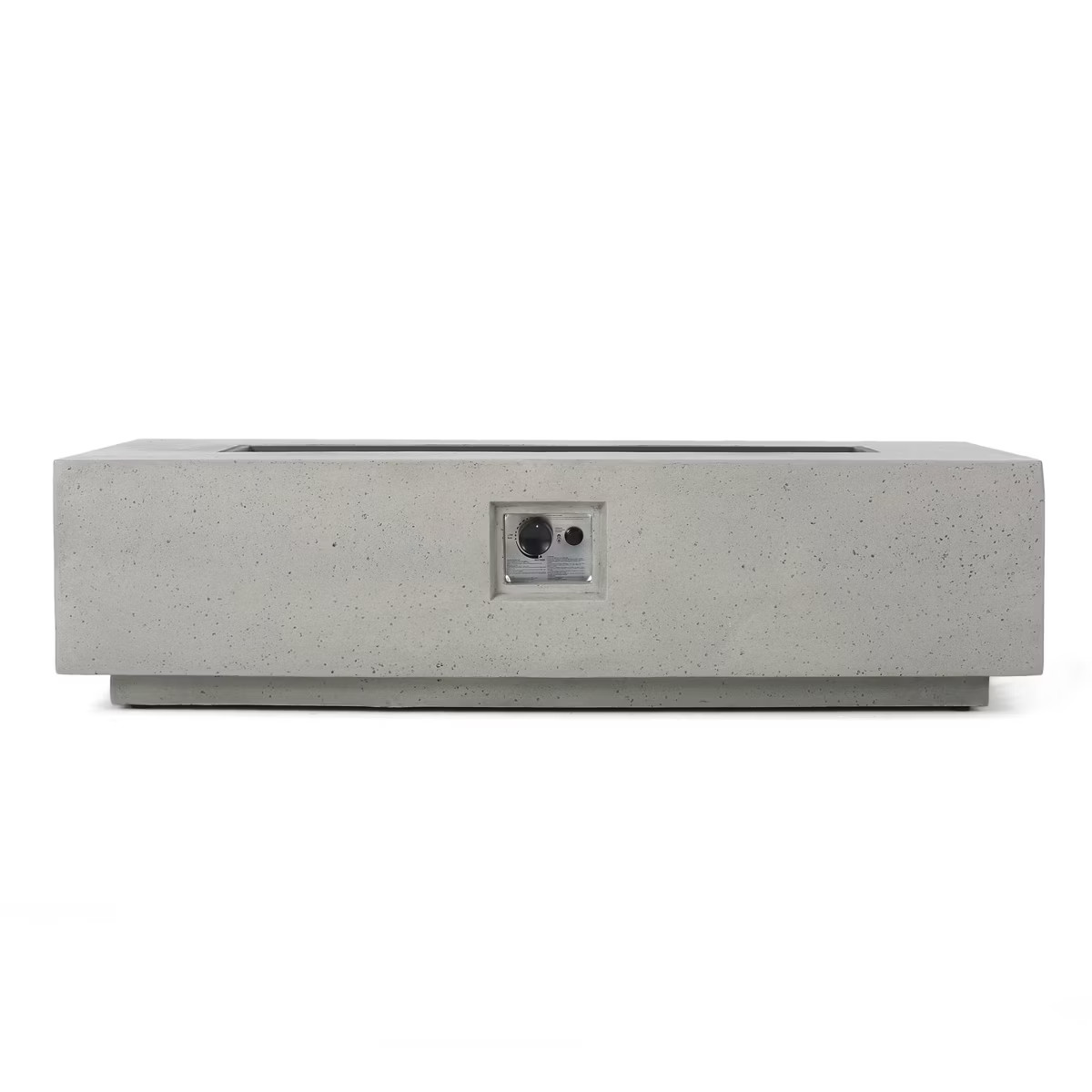 Aidan Outdoor 50000 BTU Light Weight Concrete Rectangular Fire Pit Light Gray - Christopher Knigh... | Target
