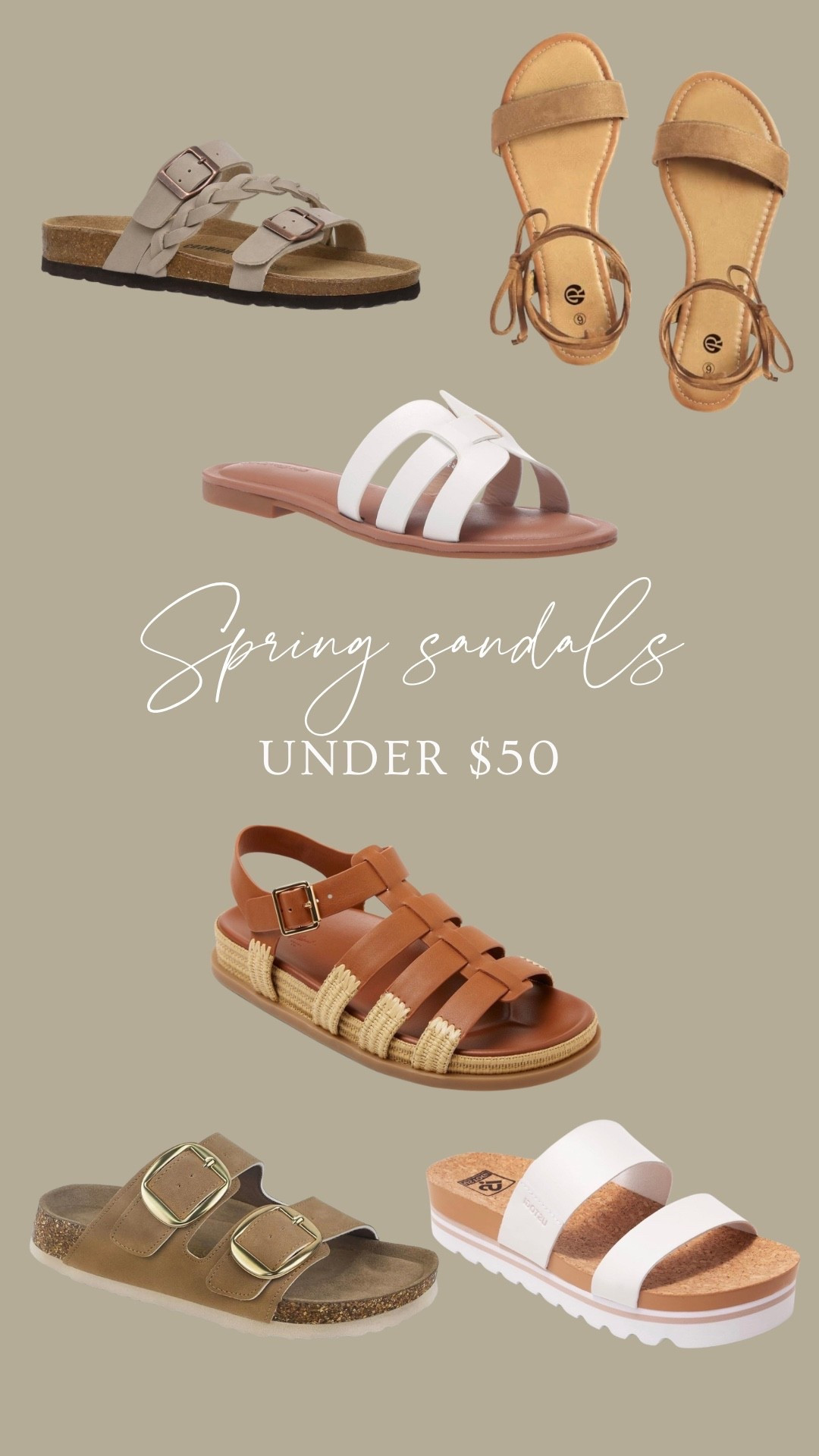 Adorable spring sandals under $50🙌🏼☀️

#LTKSeasonal
