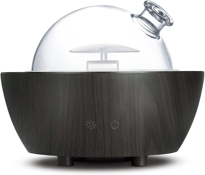 280ml Glass Essential Oil Diffuser Aromatherapy Diffusers Ultrasonic Cool Mist Humidifier with 2 ... | Amazon (US)