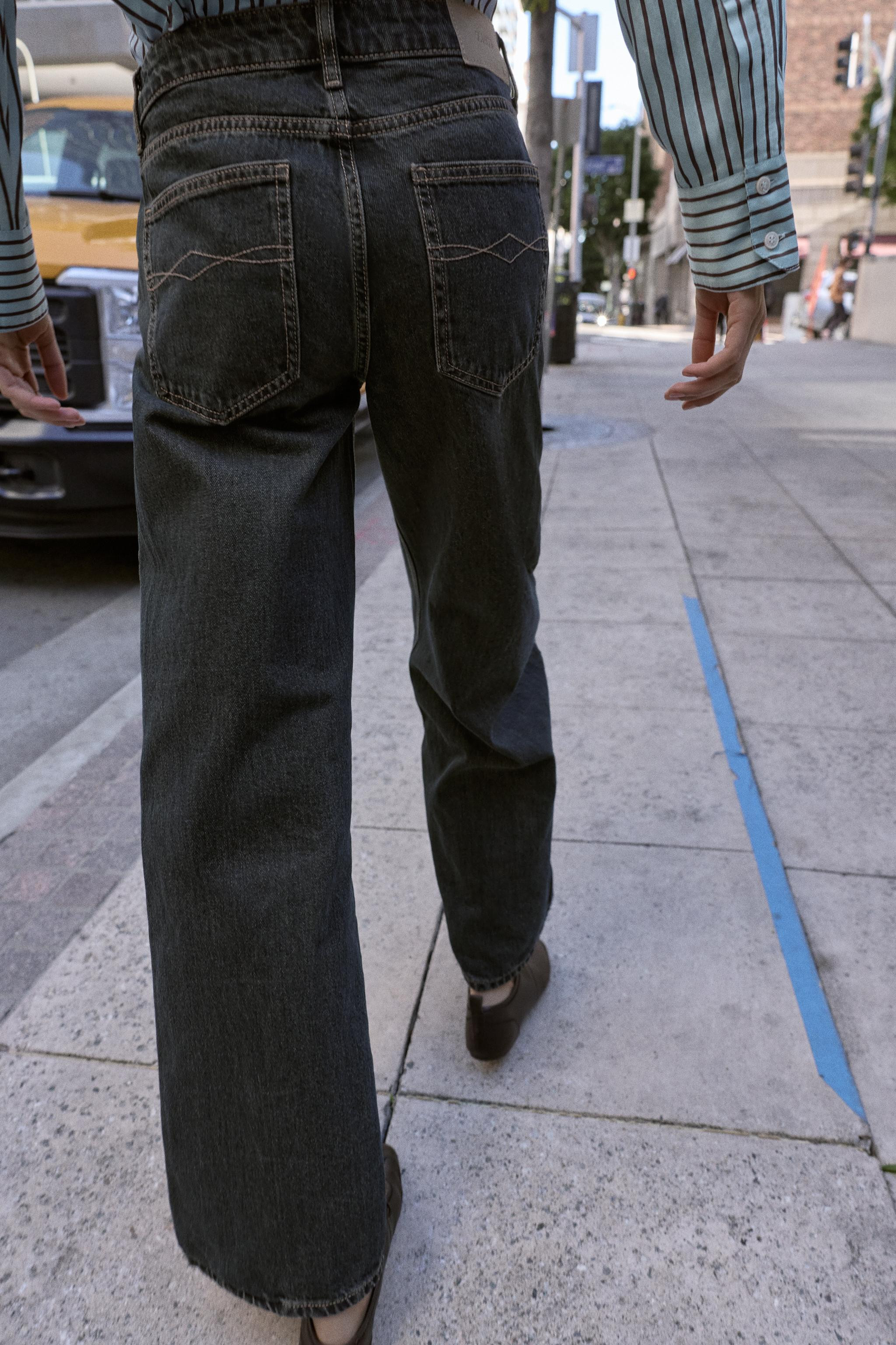 Z1975 WIDE LEG LOW-RISE JEANS | Zara Canada