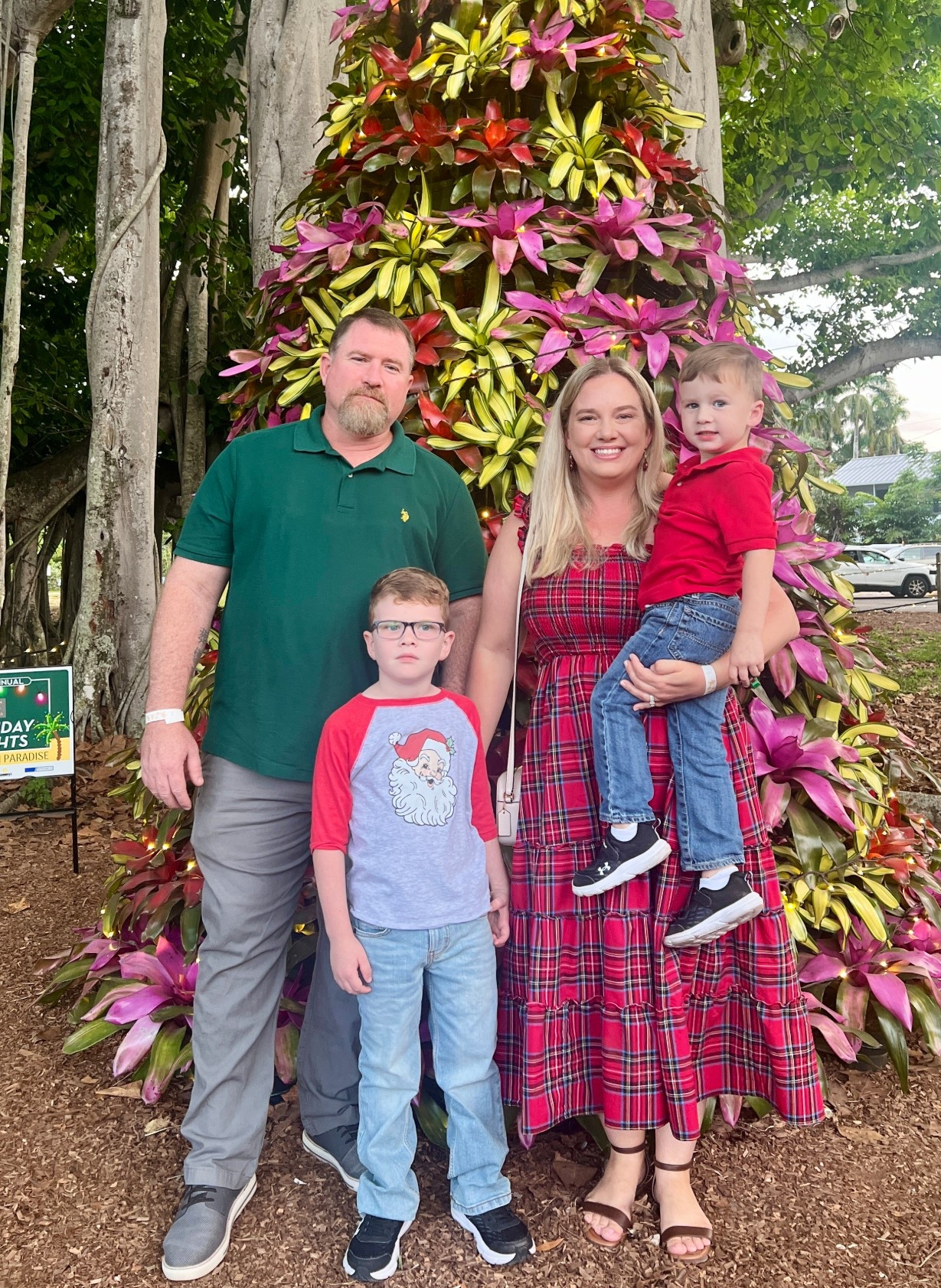 Christmas Family photo. Holiday midi dress. Toddler Christmas outfit. Casual Christmas. Florida holiday vacation. 

#LTKMidsize #LTKFamily #LTKHoliday