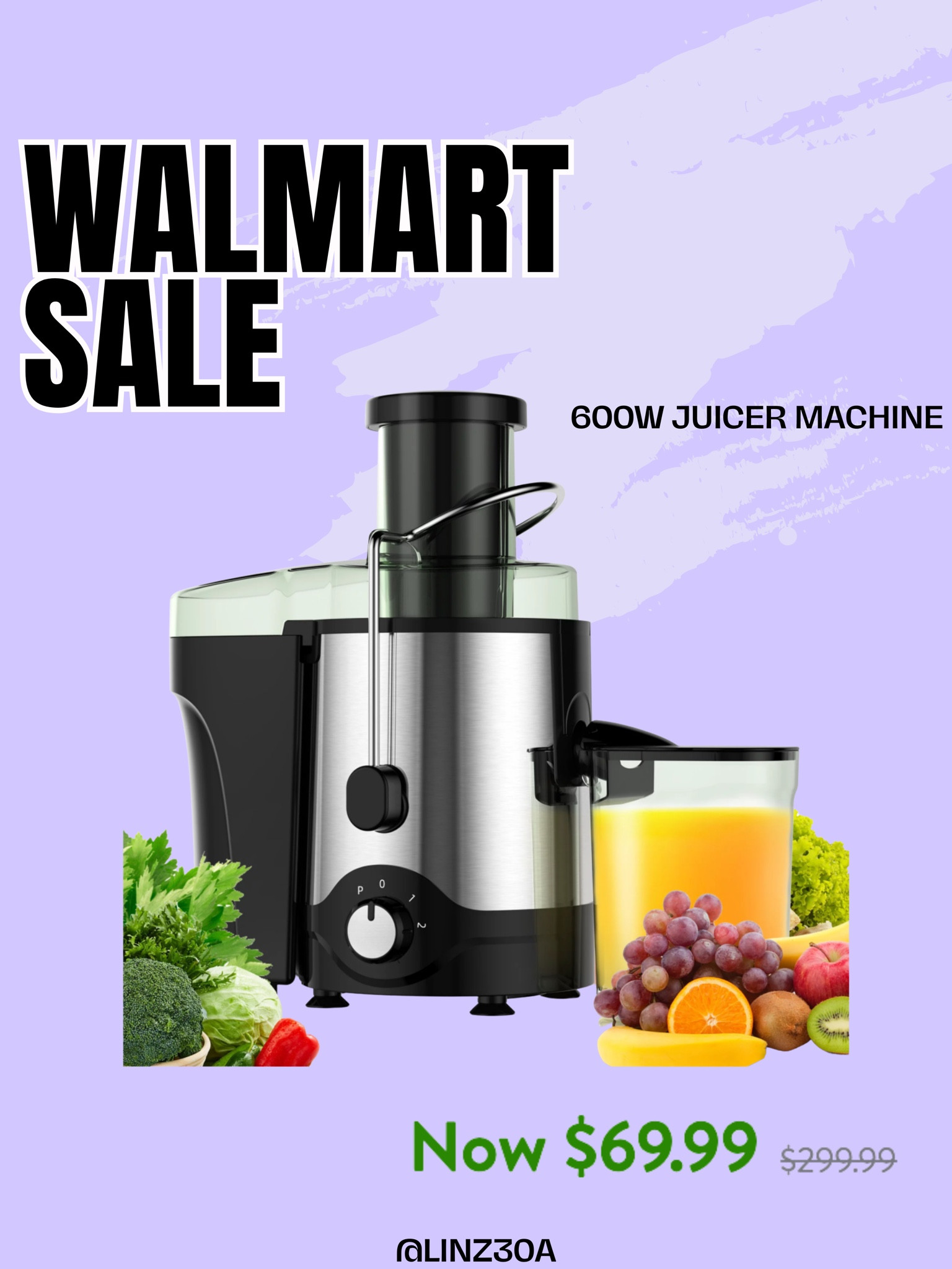 VAVSEA Juicer Machine 600W, Juice Extractor, Anti-Drip Press