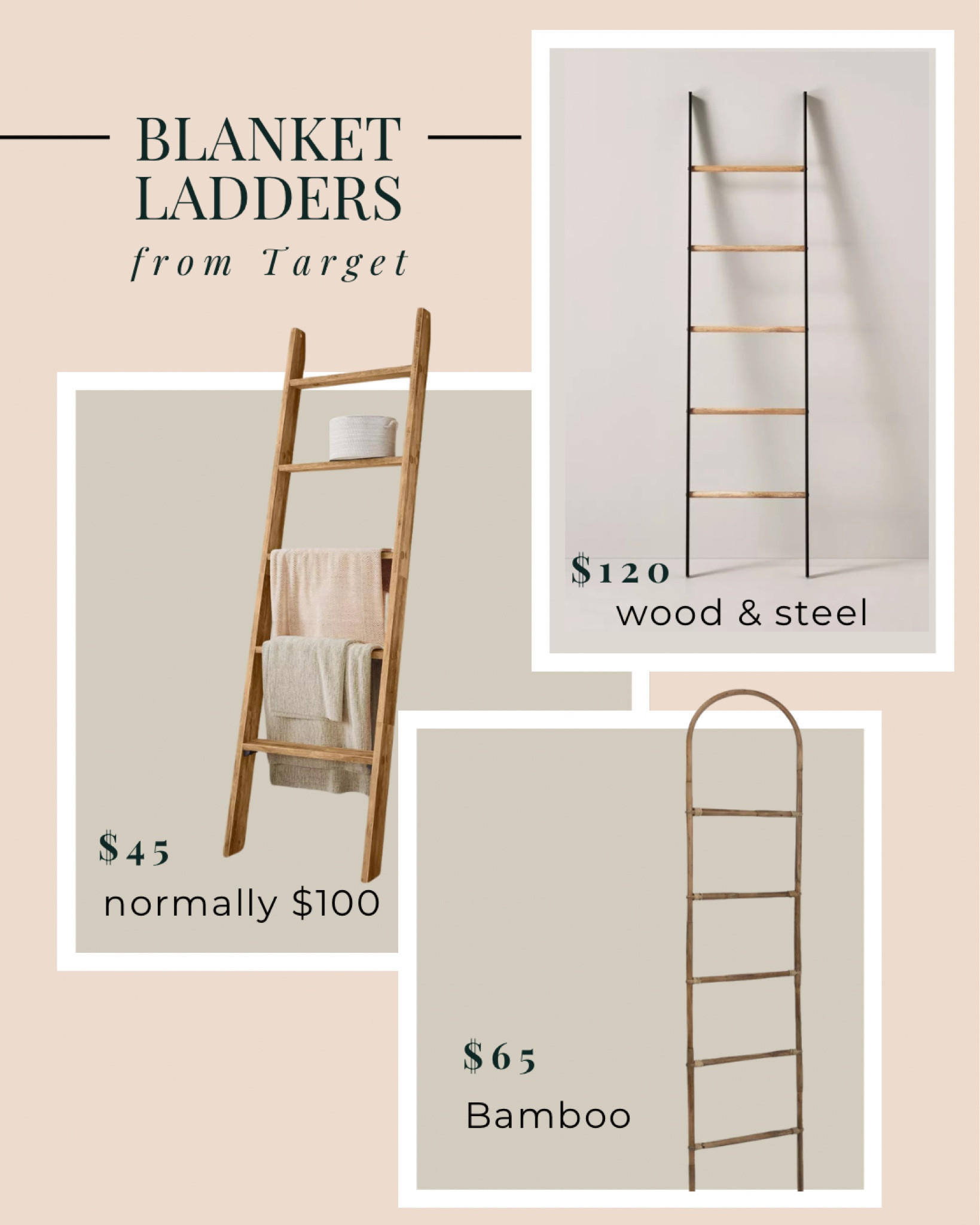 The ladder I’ve had for years is no longer sold, but here are some great options from Target! 

#LTKHome