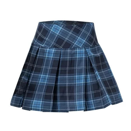 Women s Pleated Skirt With Comfy Casual Stretchy Band Plaid Sports Skirt Outdoor | Walmart (US)