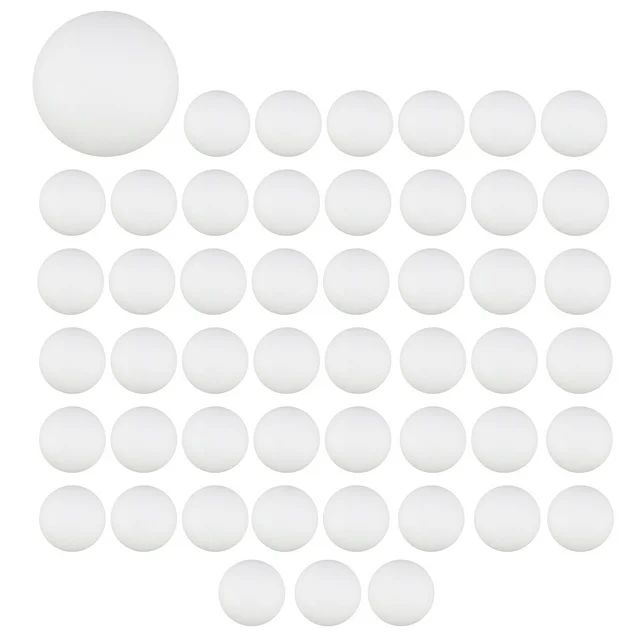 50- Pack Premium Ping Pong Balls Advanced Training Table Ball Durable Seamless Balls White | Walmart (US)