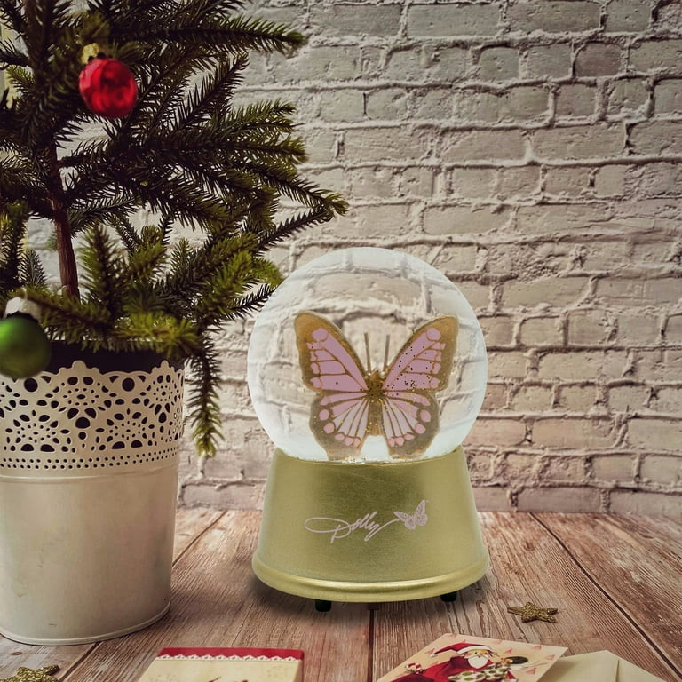 Dolly Parton Butterfly Snow Globe, 5.5 Inch, Resin, Gold Finish | Walmart (US)