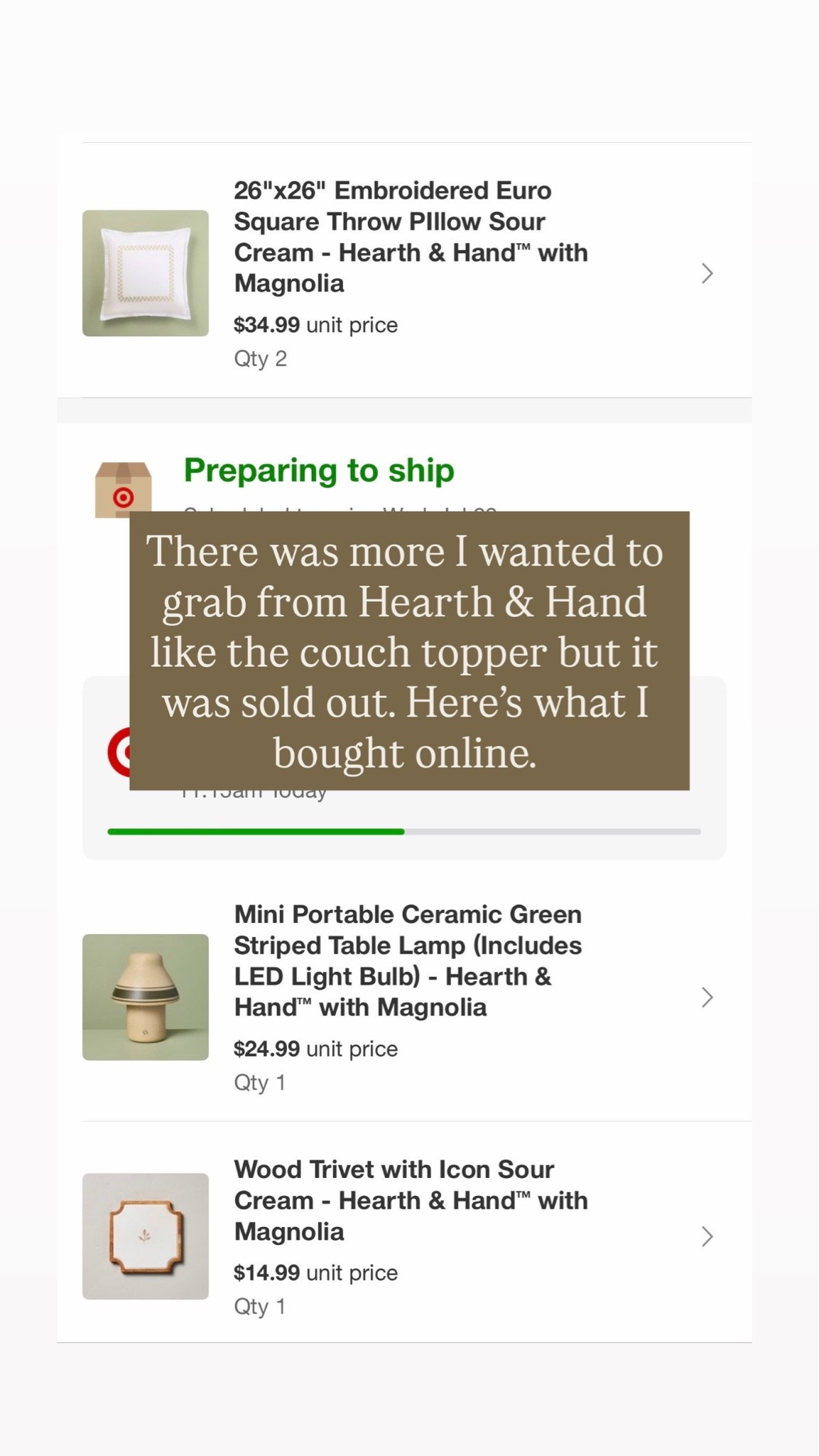 What I bought online today from Hearth & Hand. #target #targetambassador

#LTKHome #LTKSeasonal