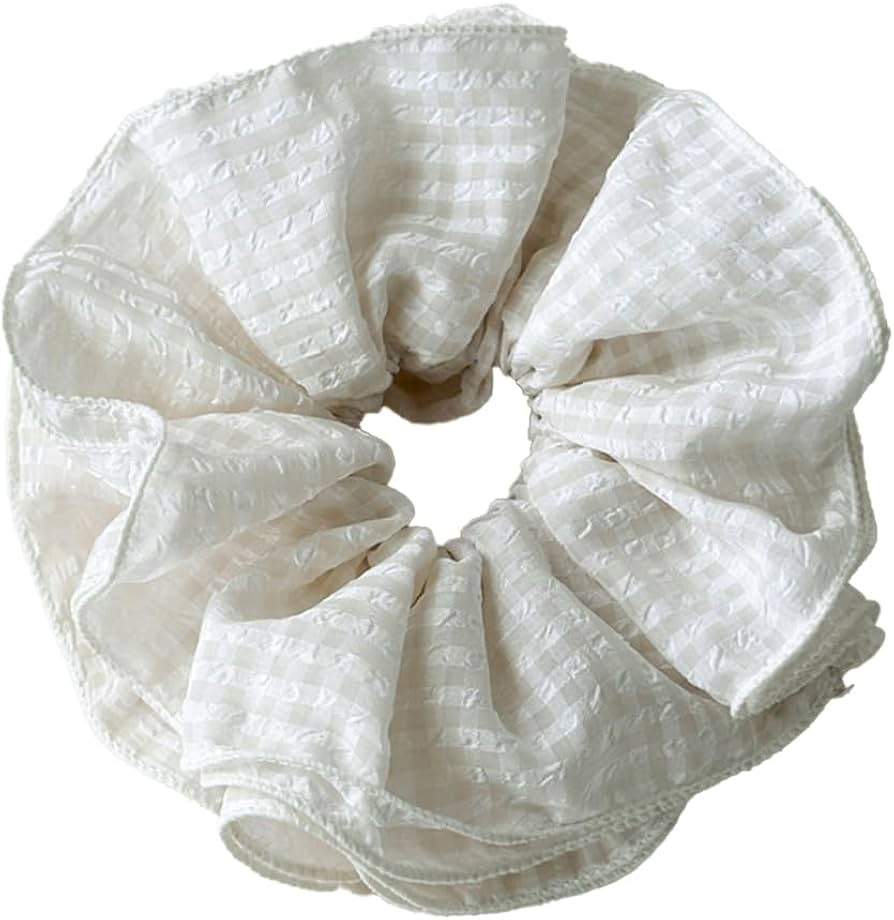 7.87 inch Oversized Chiffon Hair Scrunchies for Women Girls, Ruffle Layered Design Elegant Classi... | Amazon (US)