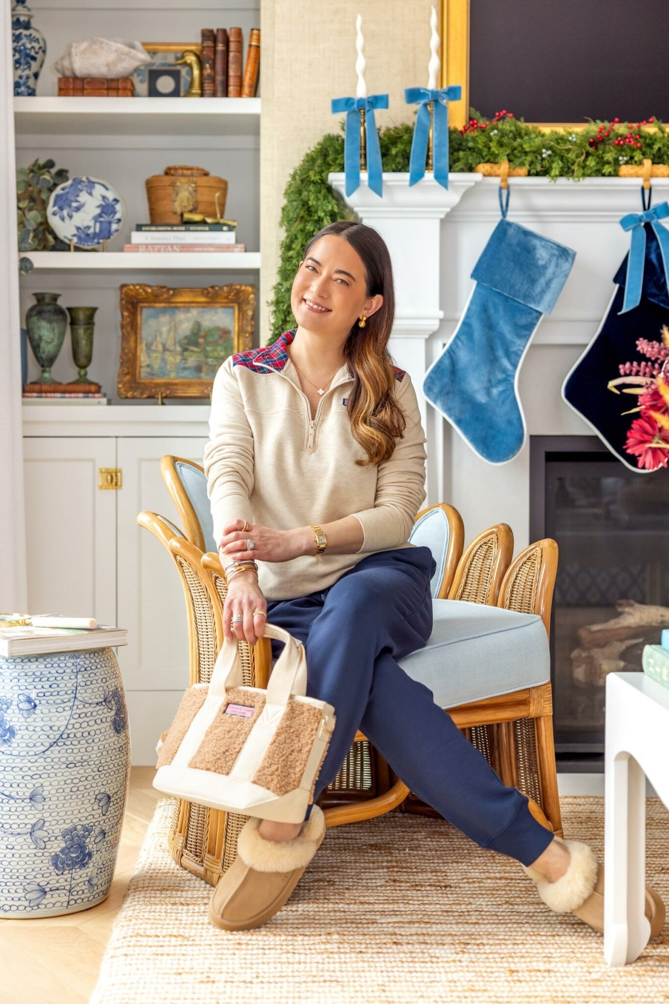 The coziest holiday and winter outfit, including this quarter-zip top and Dreamcloth joggers. Also, may we give a moment for this shearling bag and mini bag charm? I can’t! 

#LTKdayinmylife #LTKgrwm #LTKootd