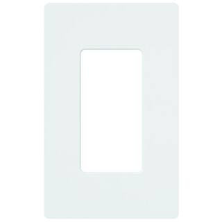 Lutron Claro 1 Gang Decorator/Rocker Wallplate, Gloss, White (1-Pack)-CW-1-WH - The Home Depot | The Home Depot