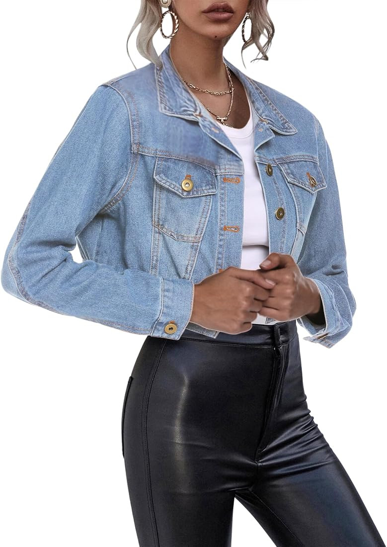 Cropped Denim Jacket | Amazon (US)