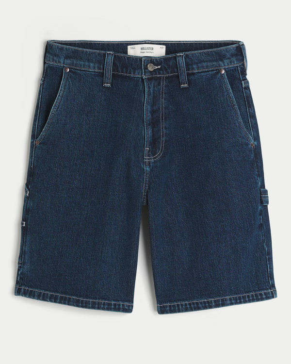 Men's Baggy Denim Painter Shorts | Men's Bottoms | HollisterCo.com | Hollister (US)