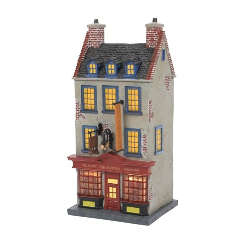 Department 56 Harry Potter Village Quality Quidditch Supplies Lit Building, 8.58 Inch, Multicolor | Amazon (US)