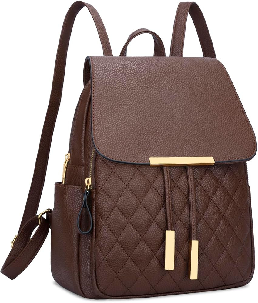 KKXIU Backpack Purse for Women, Quilted Travel Daypacks Bag for Lady | Amazon (US)