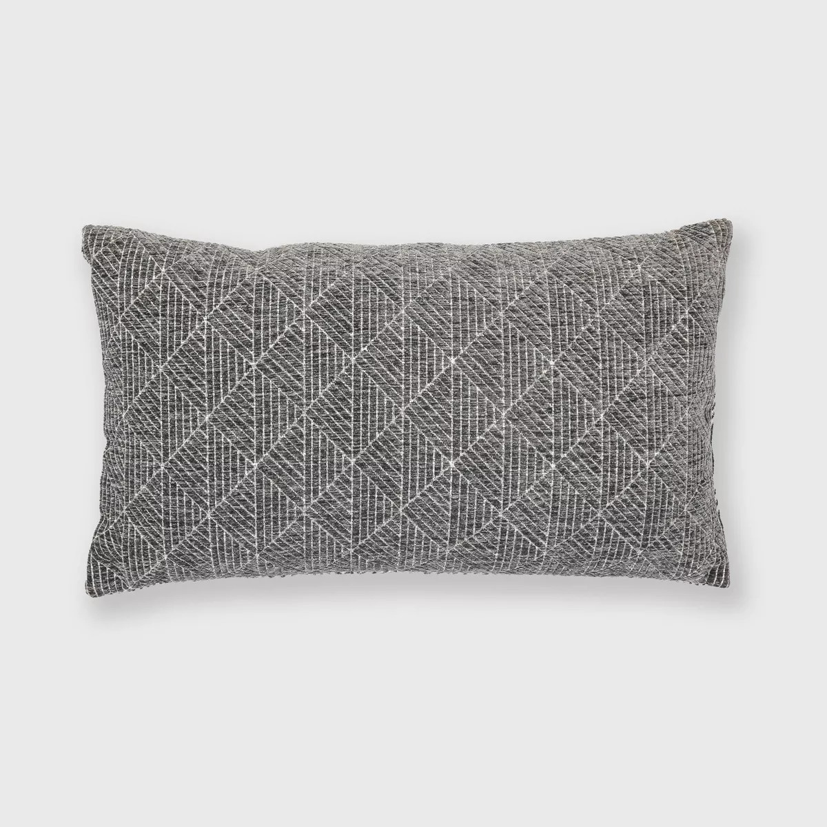 Geometric Chenille Woven Jacquard Reversible Throw Pillow - freshmint | Target