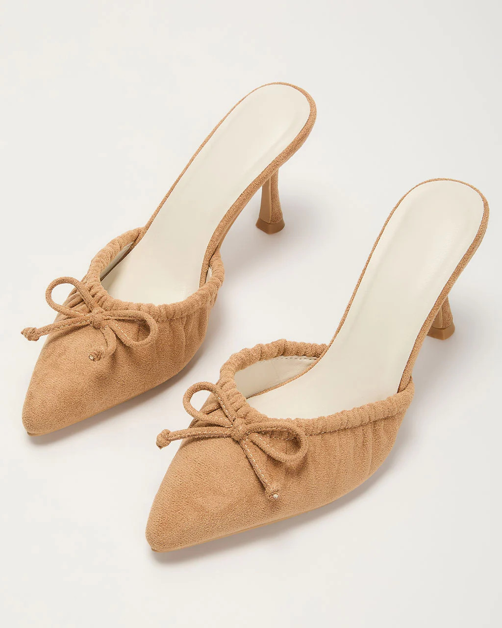 Laina Bow Ruched Heeled Mule | VICI