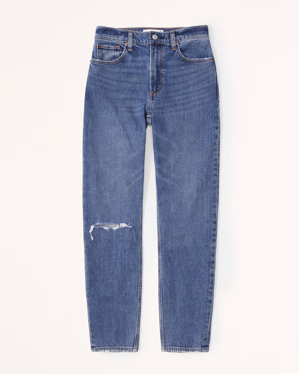 Women's High Rise Mom Jean | Women's Bottoms | Abercrombie.com | Abercrombie & Fitch (US)