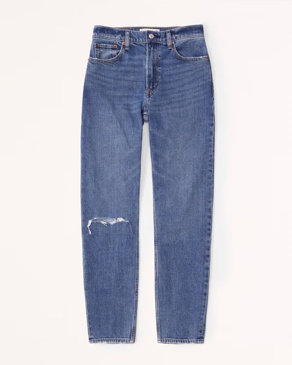 Women's High Rise Mom Jean | Women's Bottoms | Abercrombie.com | Abercrombie & Fitch (US)