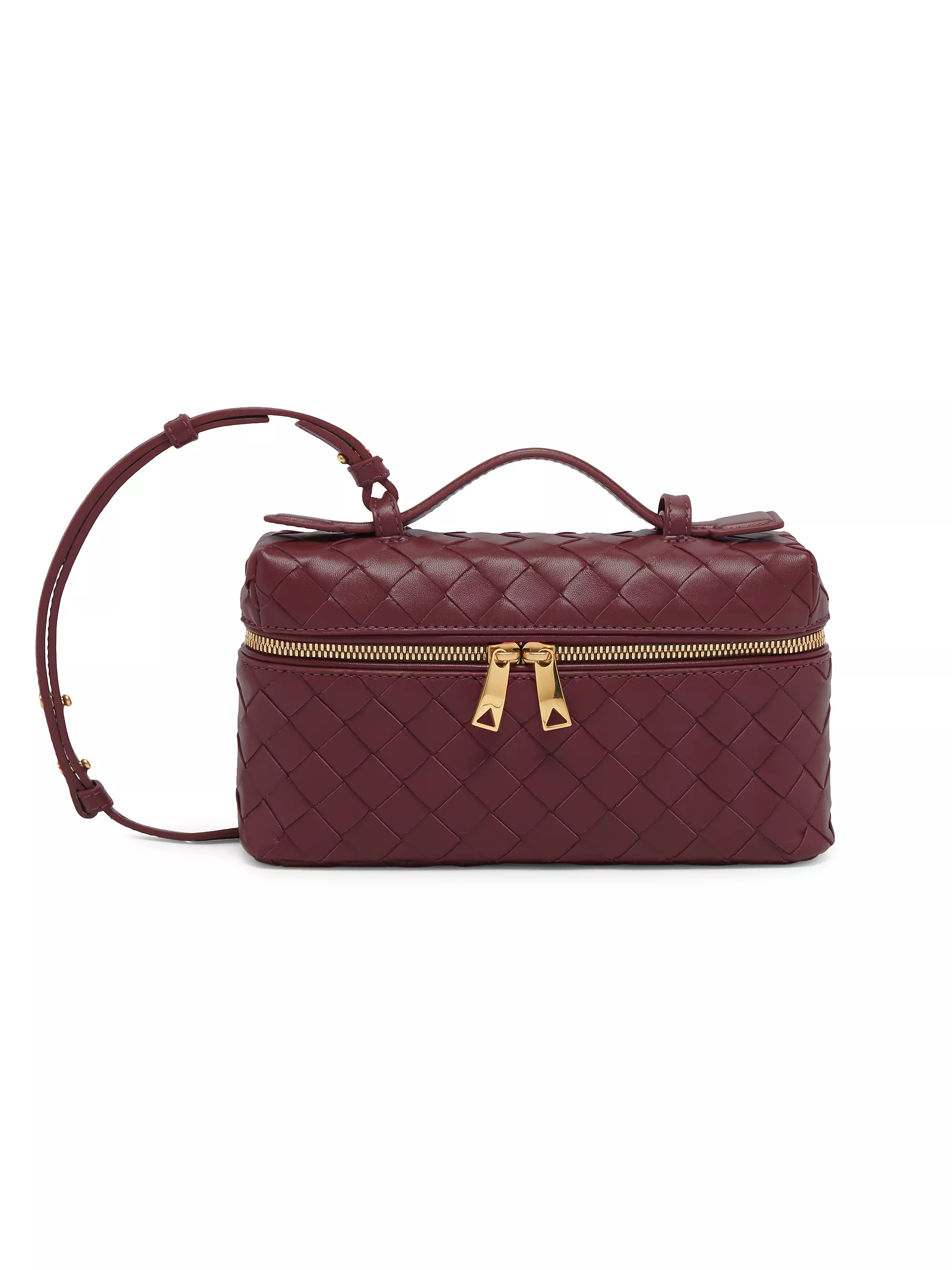 Bang Bang Intrecciato Leather Crossbody Vanity Case Bag | Saks Fifth Avenue