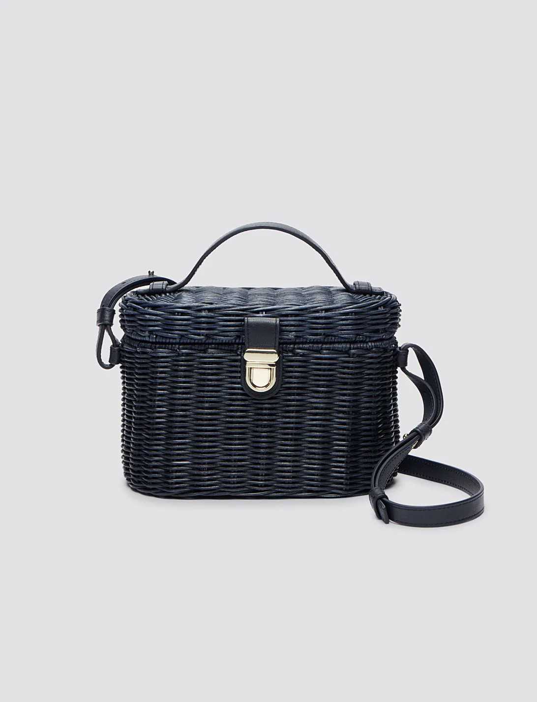 Wicker Bag (Nassau Navy / OS) | Draper James (US)