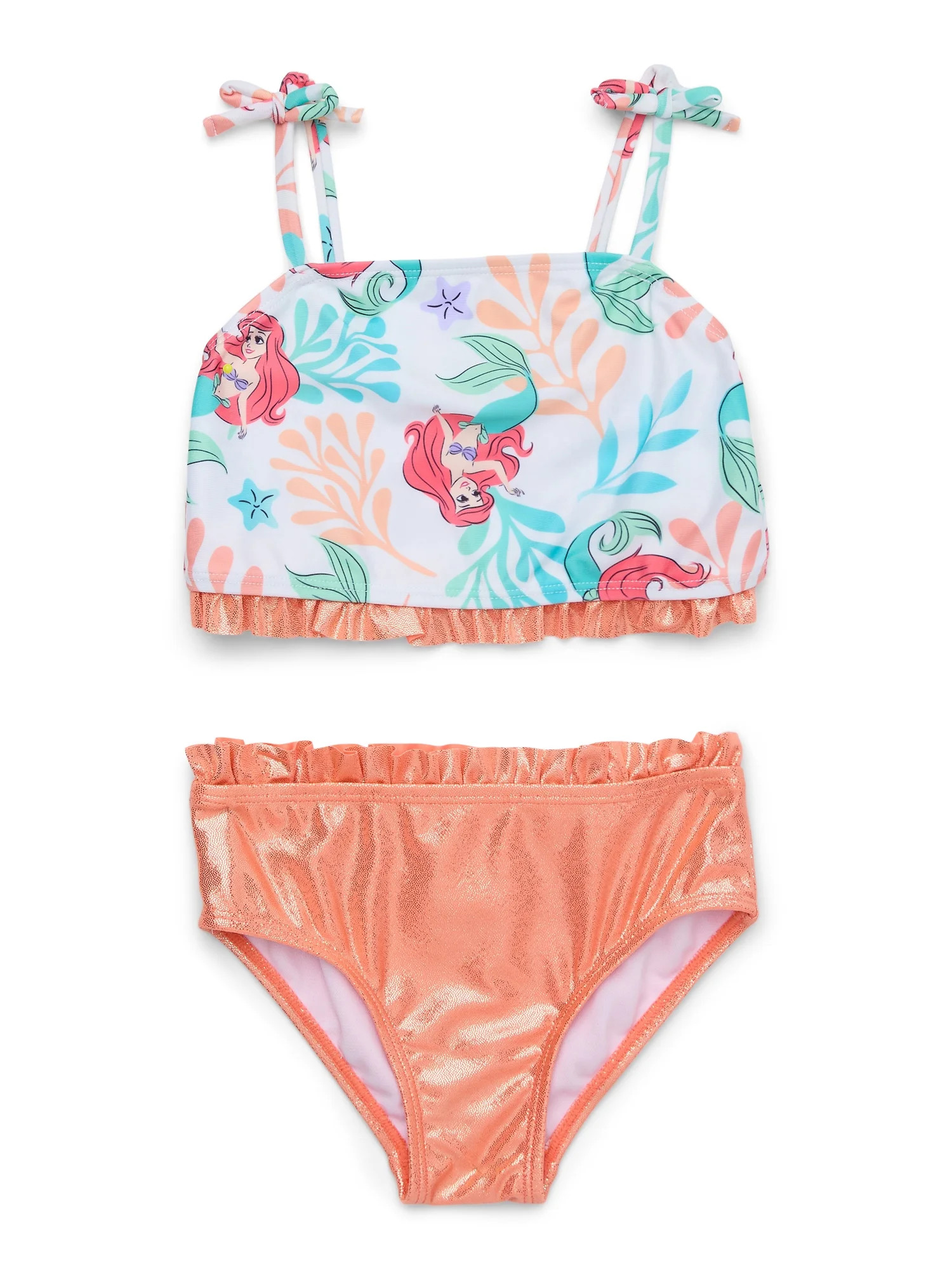 Character Toddler Girl Shimmer Tankini Swimsuit, 2-Piece, Sizes 12M - 5T | Walmart (US)