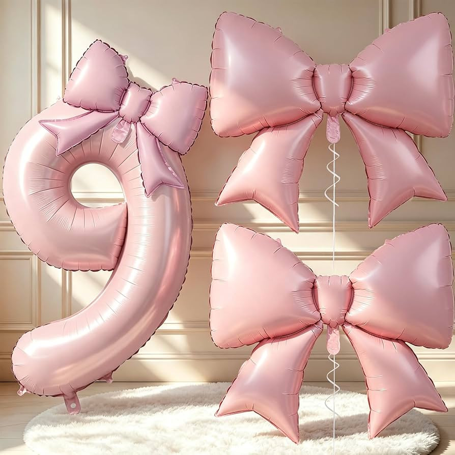 40 Inch Dusty Pink Balloon Number 9 for 9th Birthday Decorations Girls, 1Pcs 21 Inch and 2Pcs 38 ... | Amazon (US)