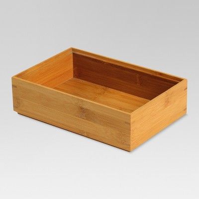 Bamboo 9" Rectangular Drawer Organizer - Threshold™ | Target