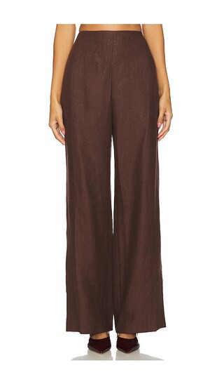 FAITHFULL THE BRAND x REVOLVE Ilride Pant in Chocolate. - size S | Revolve Clothing (Global)