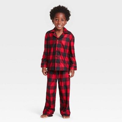 Toddler Holiday Buffalo Check Matching Family Pajama Set - Wondershop™ Red | Target