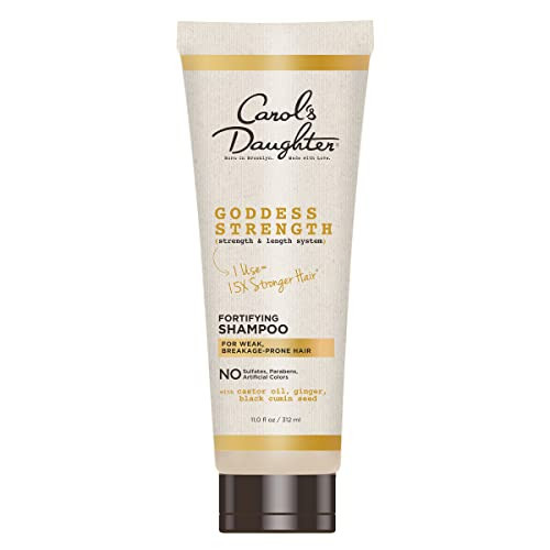 Carol's Daughter Goddess Strength Fortifying Shampoo For Wavy, Coily and Curly Hair, Sulfate Free Shampoo with Castor Oil for Weak Hair, 11 Fl Oz | Amazon (US)