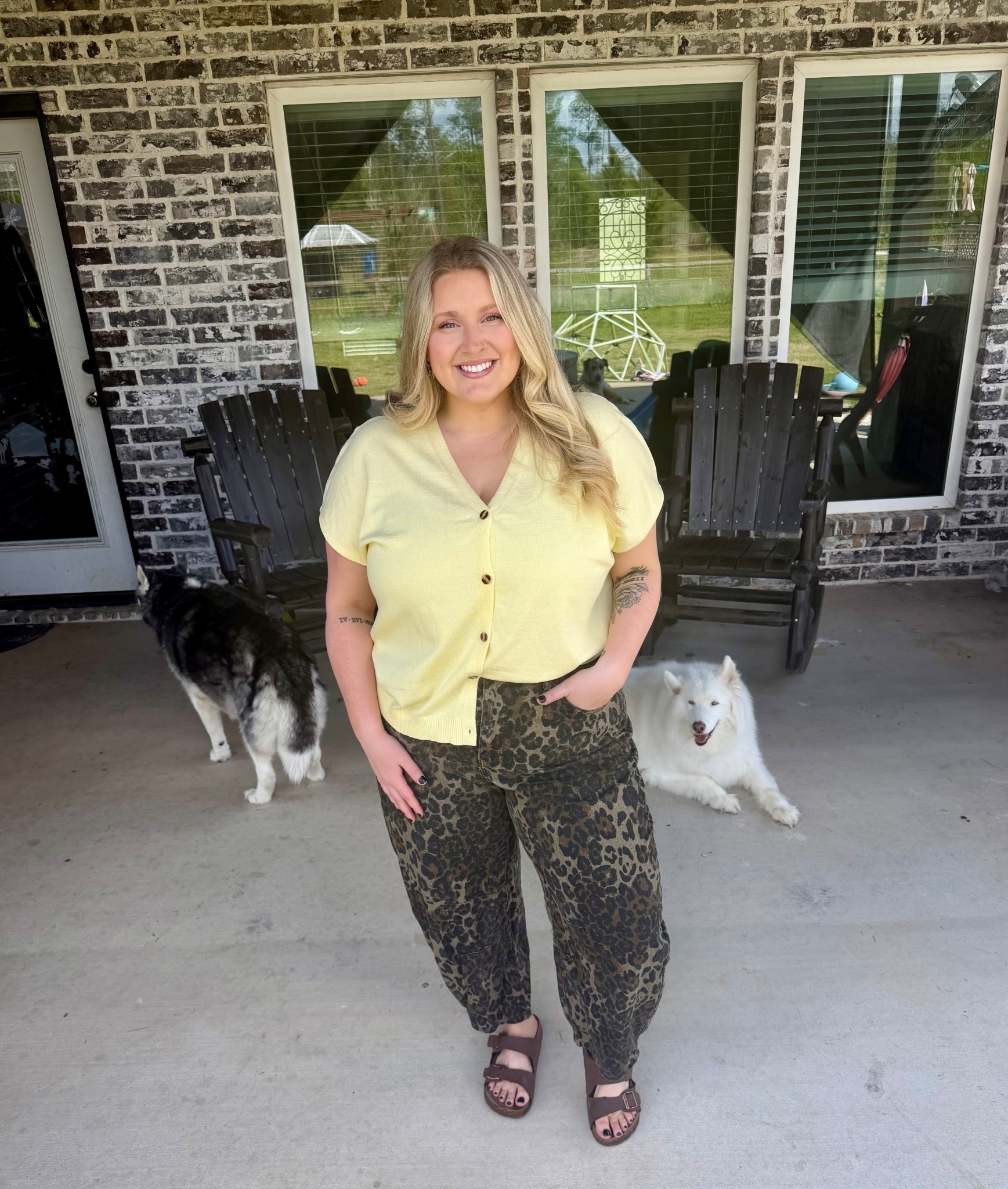 Cheetah barrels 🐆💛 

#LTKPlusSize #LTKmomlife #LTKootd