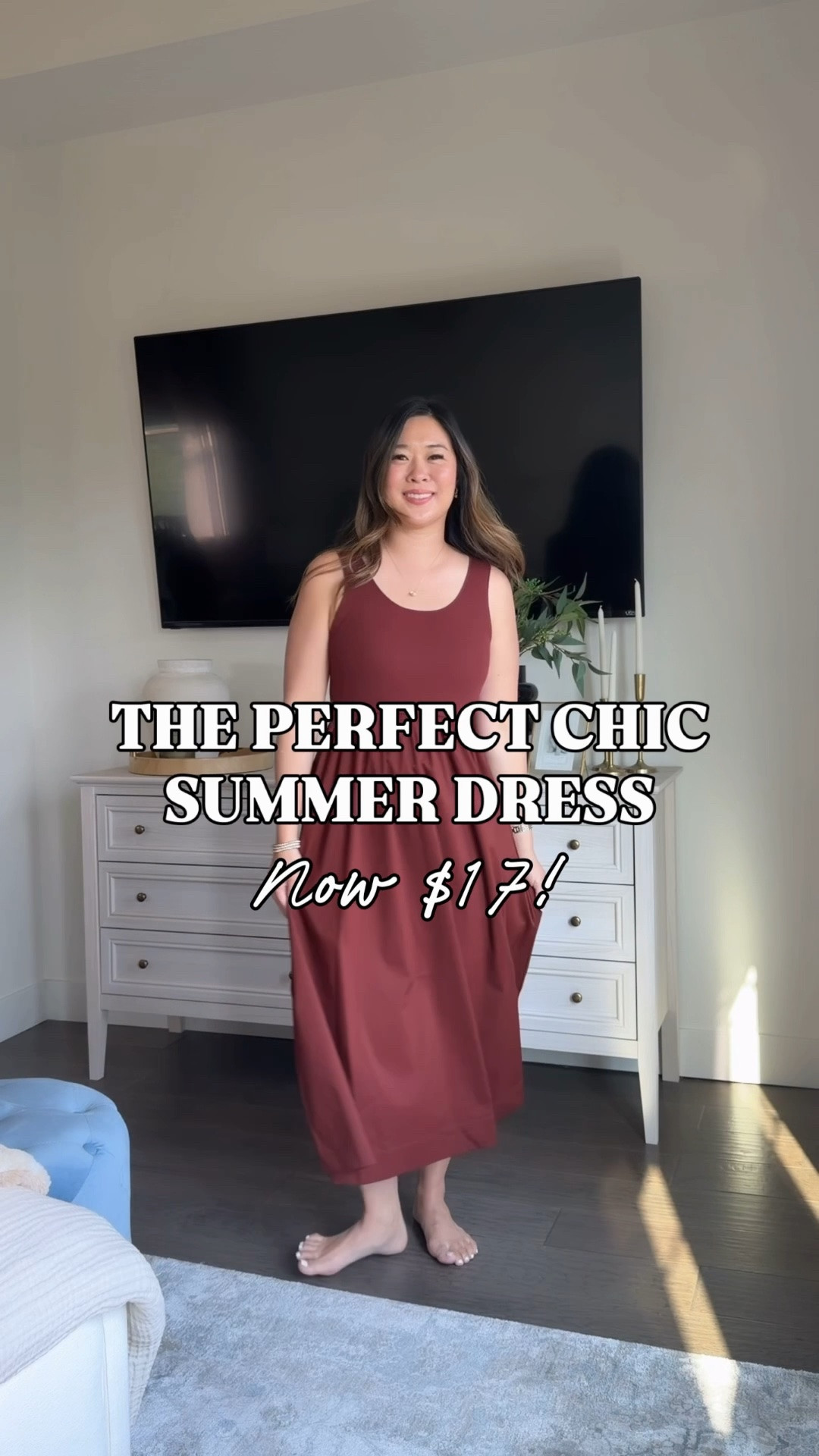 Must have chic Summer dress! Now only $17! I grabbed both colors in a Small! Size down if in between sizes!