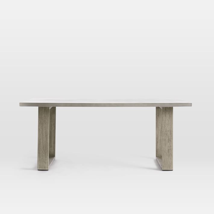 Portside Outdoor Concrete Dining Table (72") | West Elm (US)