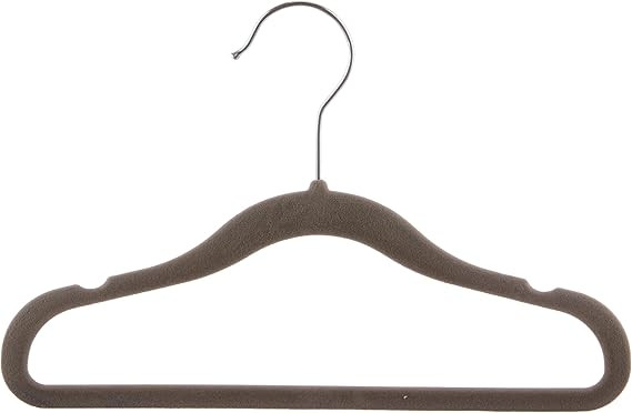Amazon Basics Kids Velvet, Non-Slip Clothes Hangers, Gray - Pack of 50 | Amazon (US)
