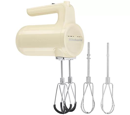 KitchenAid Cordless 7-Speed Hand Mixer w/ Flex Edge Beaters - QVC.com | QVC