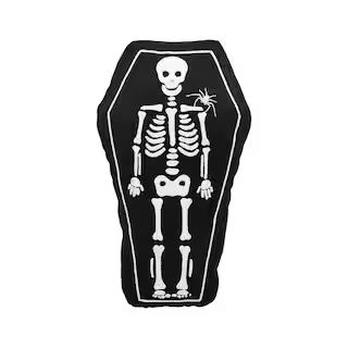 Halloween 18" Black Skeleton Coffin Pillow by Ashland® | Michaels Stores