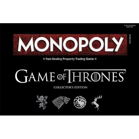 Monopoly Game of Thrones Board Game Collectable Monopoly Game Official Game of Thrones Merchandise B | Walmart (US)
