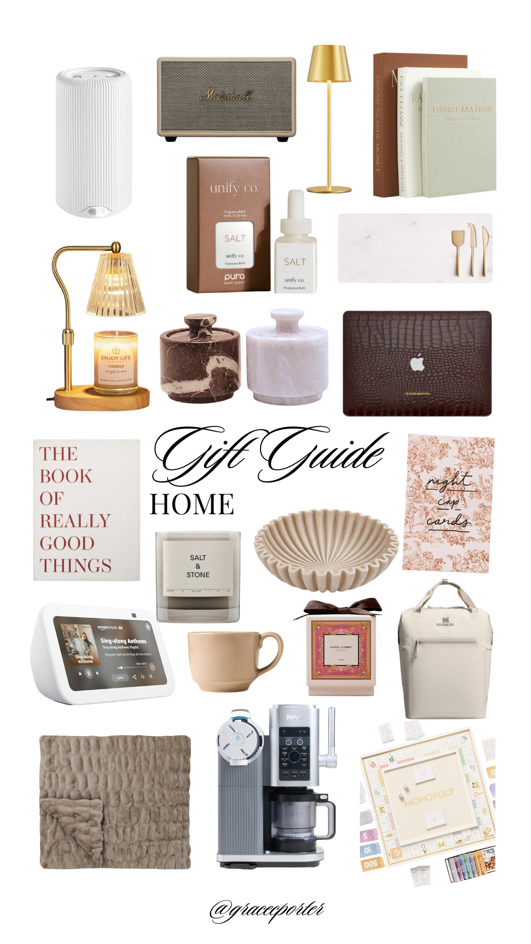Gift Guide: Home Edition ✨ For the hostess, the homebody, and the cook — cozy favorites + elevated essentials they’ll use all year long. The Amazon Echo for easy mornings, Pura scents to keep your home fresh, chic home decor pieces, the Heaven Mayhem laptop cover, the dreamiest Lola blanket, a warm mug moment, family game night picks, and kitchen staples they’ll reach for daily. 

 #LTKGiftGuide #LTKHoliday #LTKHome