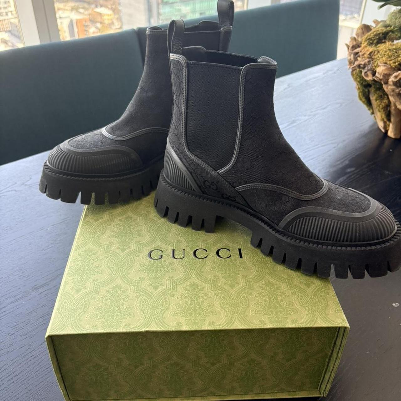 Gucci Men's Chelsea Boots - Black - US 7 | Depop US