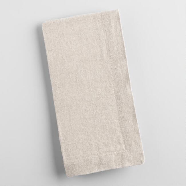 Natural 100% Linen Napkins Set of 4 | World Market