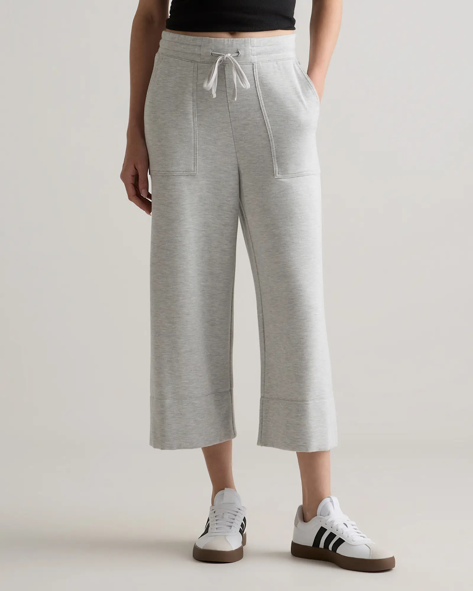 SuperSoft Fleece Cropped Wide Leg Pants | Quince