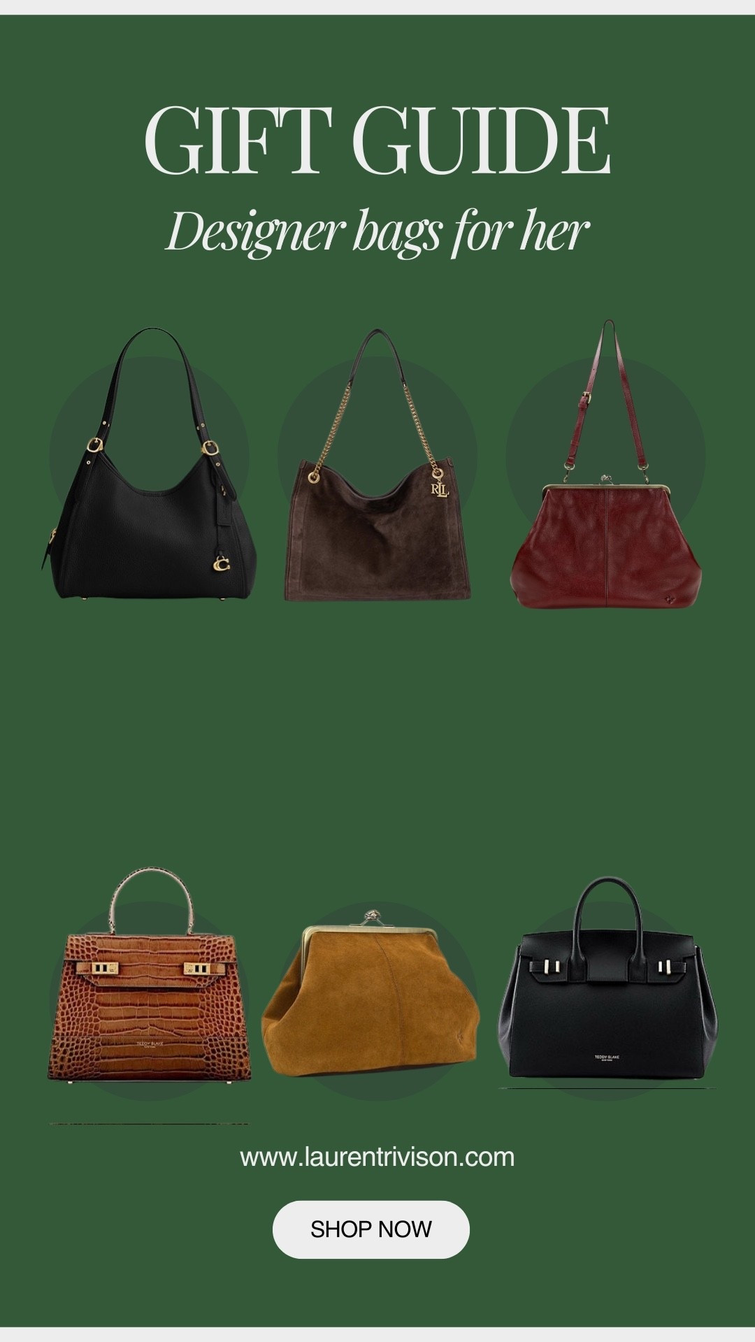 Holiday gifting, but make it luxe 🎁✨ Designer bags for her! perfect for the girl who has everything!

#LTKHoliday #LTKItBag #LTKGiftGuide