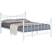 5ft Metal Bed Frame in White | ManoMano UK