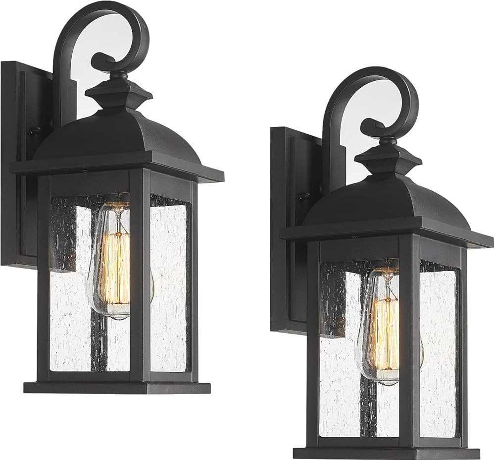 FEMILA Exterior Wall Sconce,2 Packs Outdoor Waterproof Wall Lights Fixture,E26 Socket Wall Lanter... | Amazon (US)