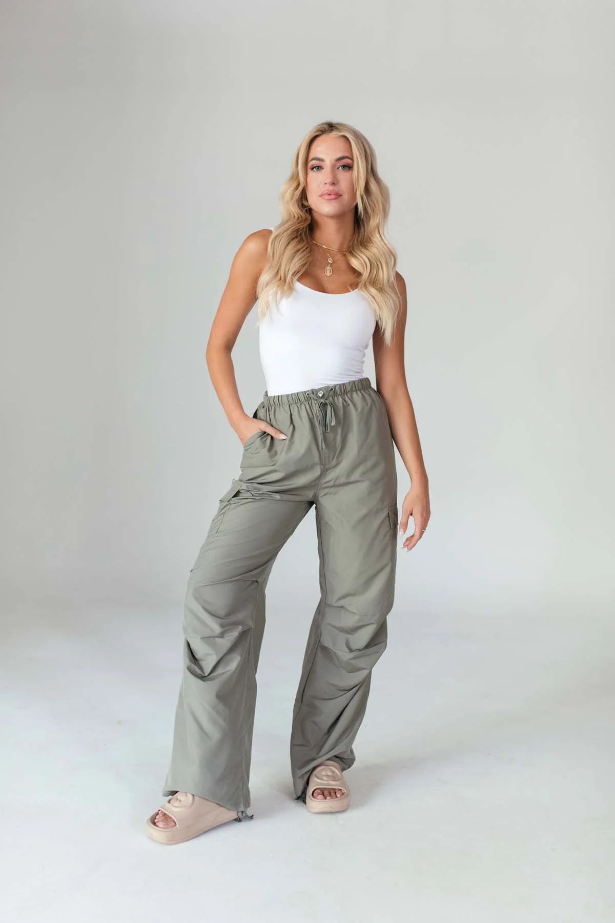 Next Level Olive Cargo Pants | The Post